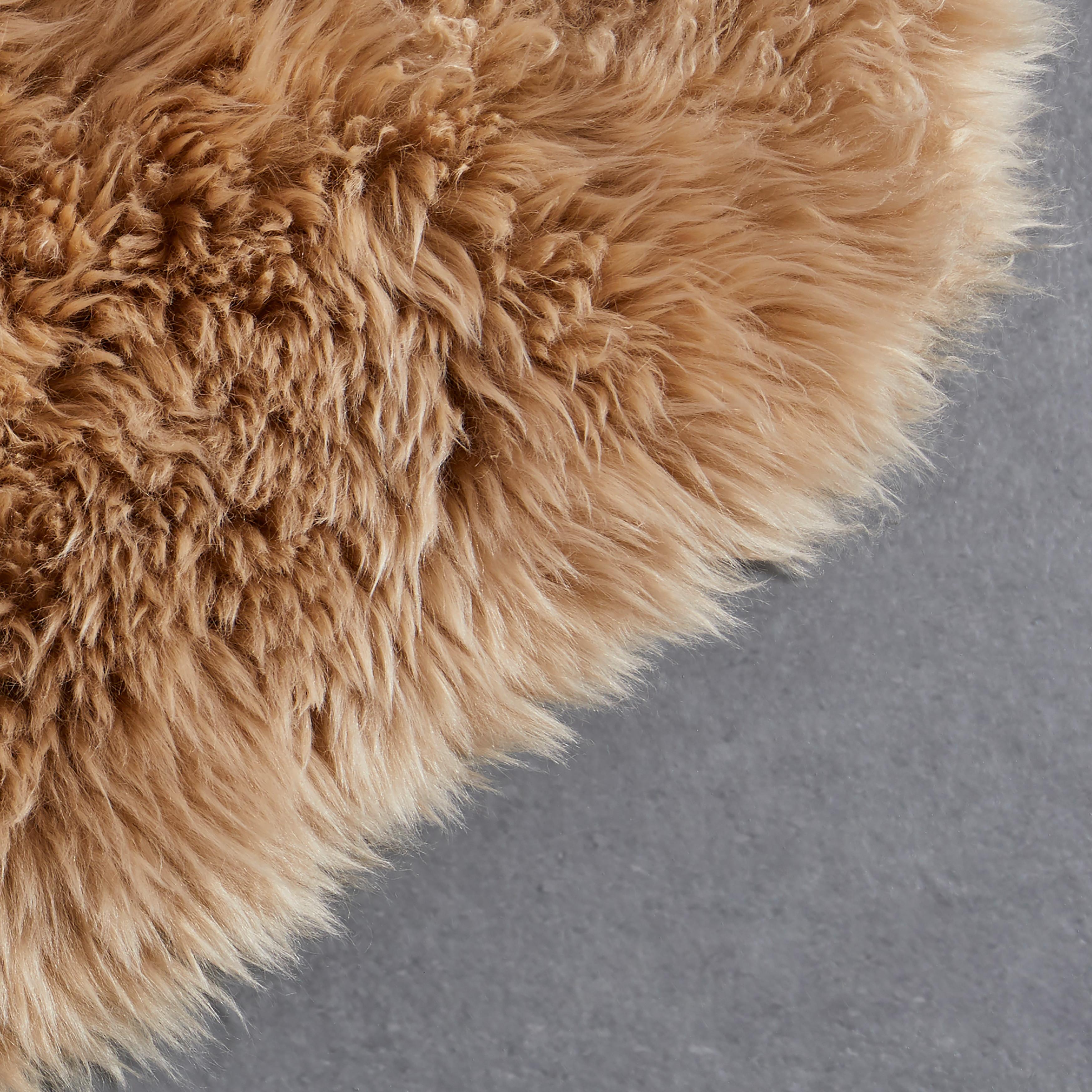 FÅRSKINN LEA -AKT- - guldfärgad, textil (60/90cm) - Modern Living