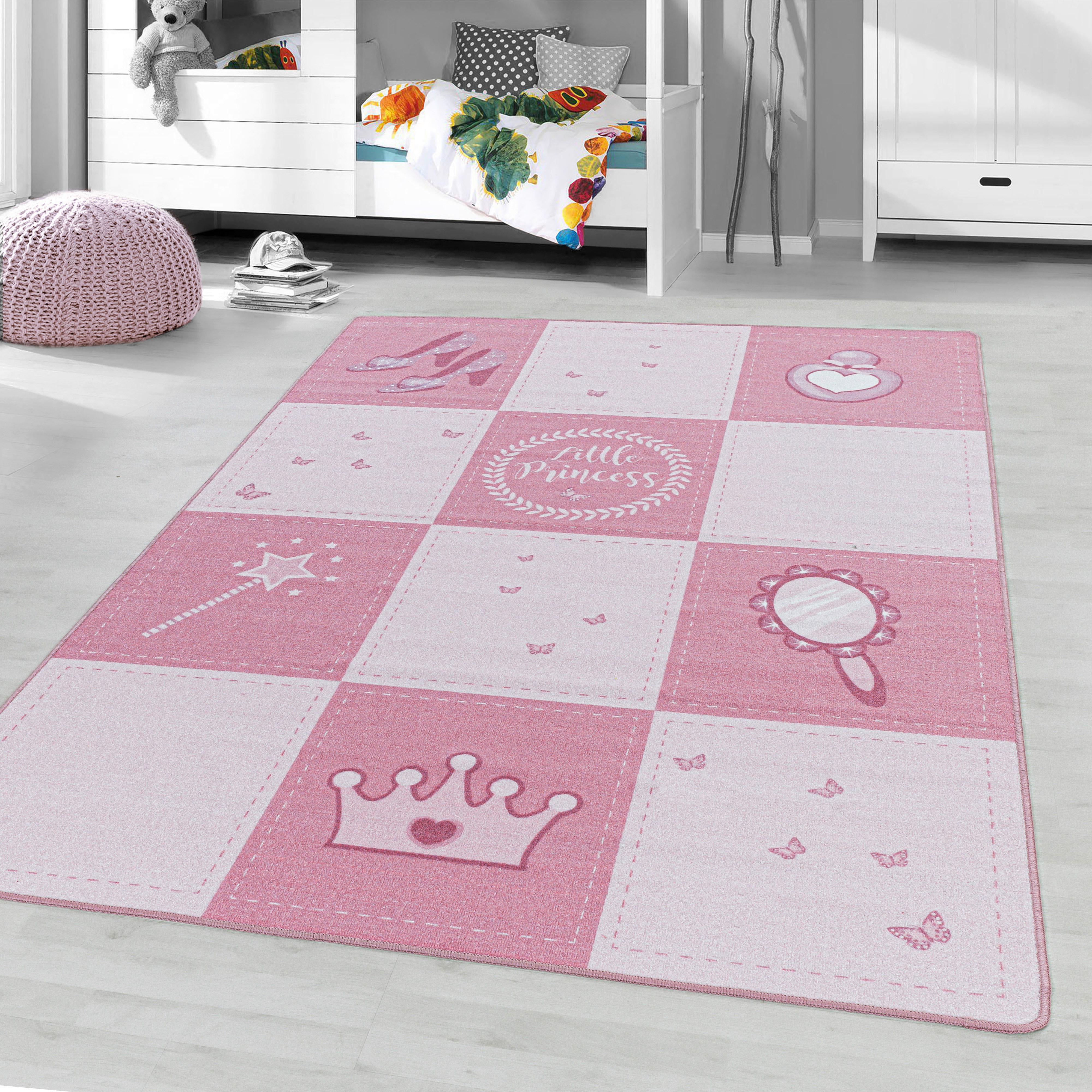 Kinderteppich Play 2905 Pink ca. 100x150cm - Pink, Basics, Textil (100/150cm)