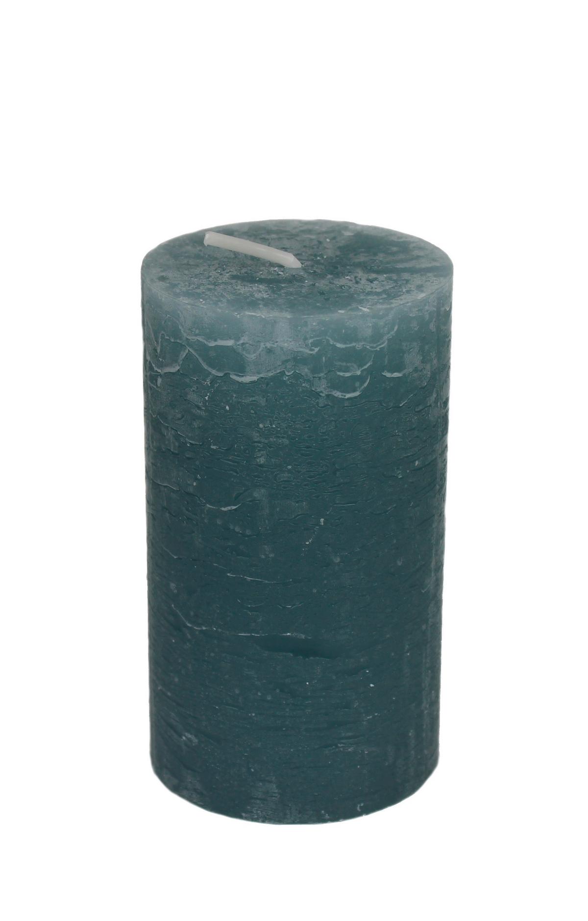 Stumpenkerze Lia Pastelblau - Pastellblau, Modern (6,8/12cm) - Premium Living