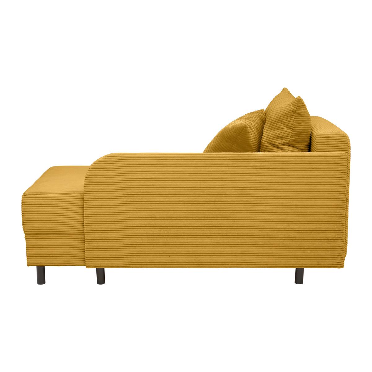 Liege Nova Senfgelb - Senfgelb/Schwarz, MODERN, Holz/Textil (85/62/145cm) - Based