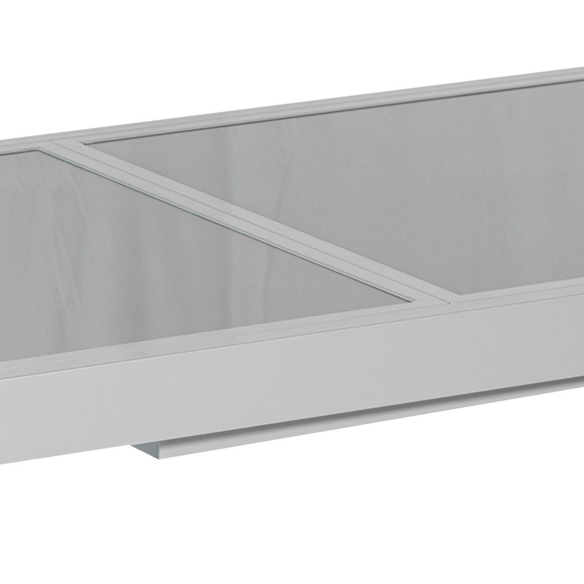 Raztegljiva Vrtna Miza Ambia, Steklo, Aluminij, 120-180x90 - srebrne barve, Konvencionalno, kovina/steklo (120/90/75cm) - Gardenson