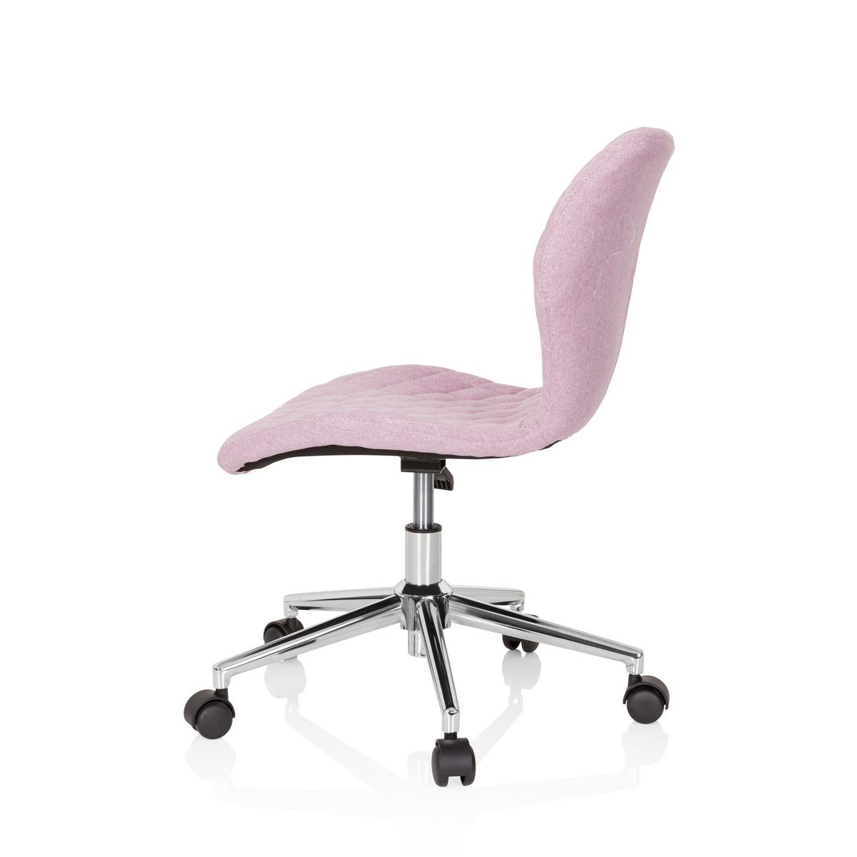Jugenddrehstuhl Joy II ca. 47x73-83x43 cm Rosa - Rosa, Basics, Kunststoff/Textil (47/73-83/43cm) - MID.YOU
