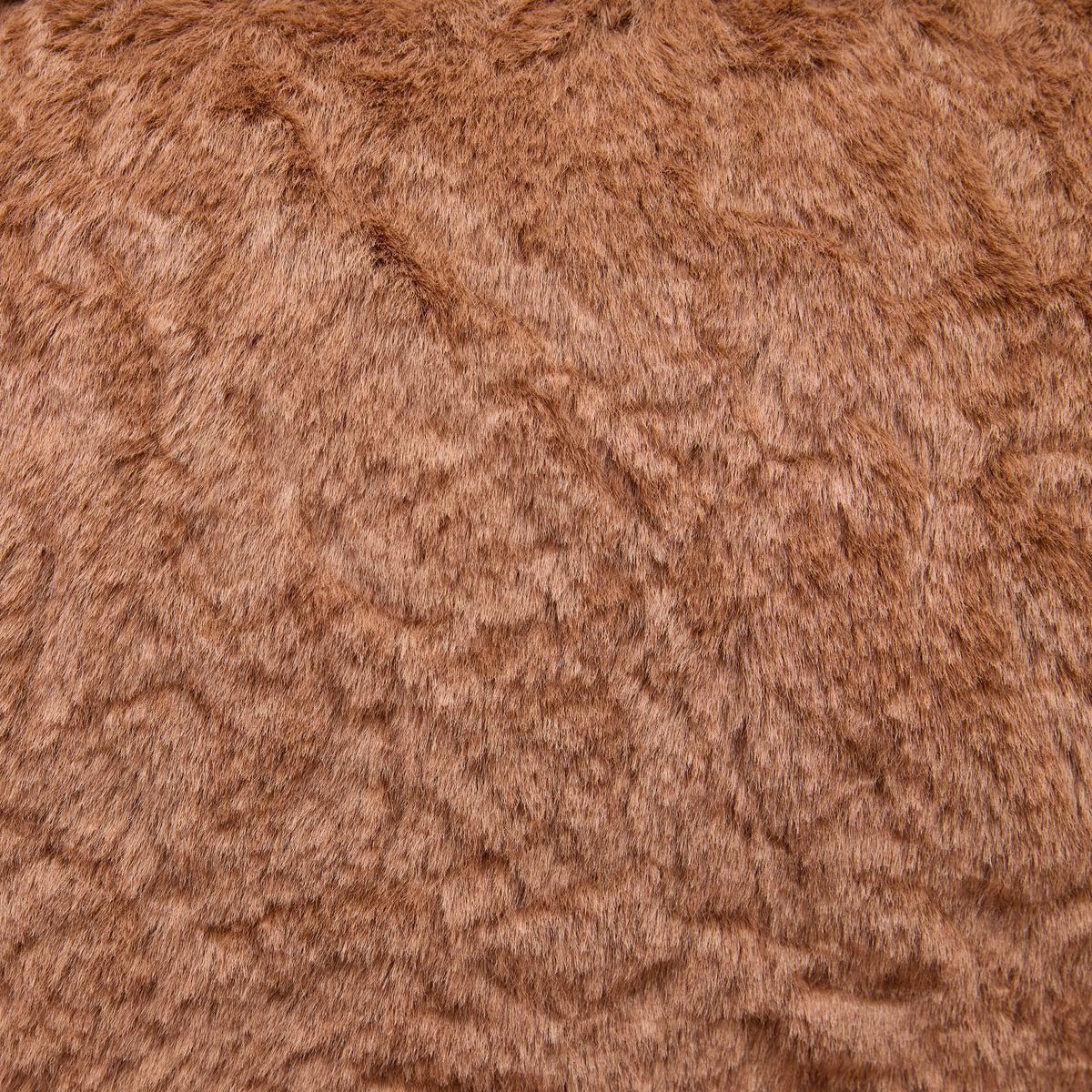 Sessel vakuumkomprimiert Leni Braun Kunstfell - Braun, MODERN, Textil (106/80/92cm) - Mömax