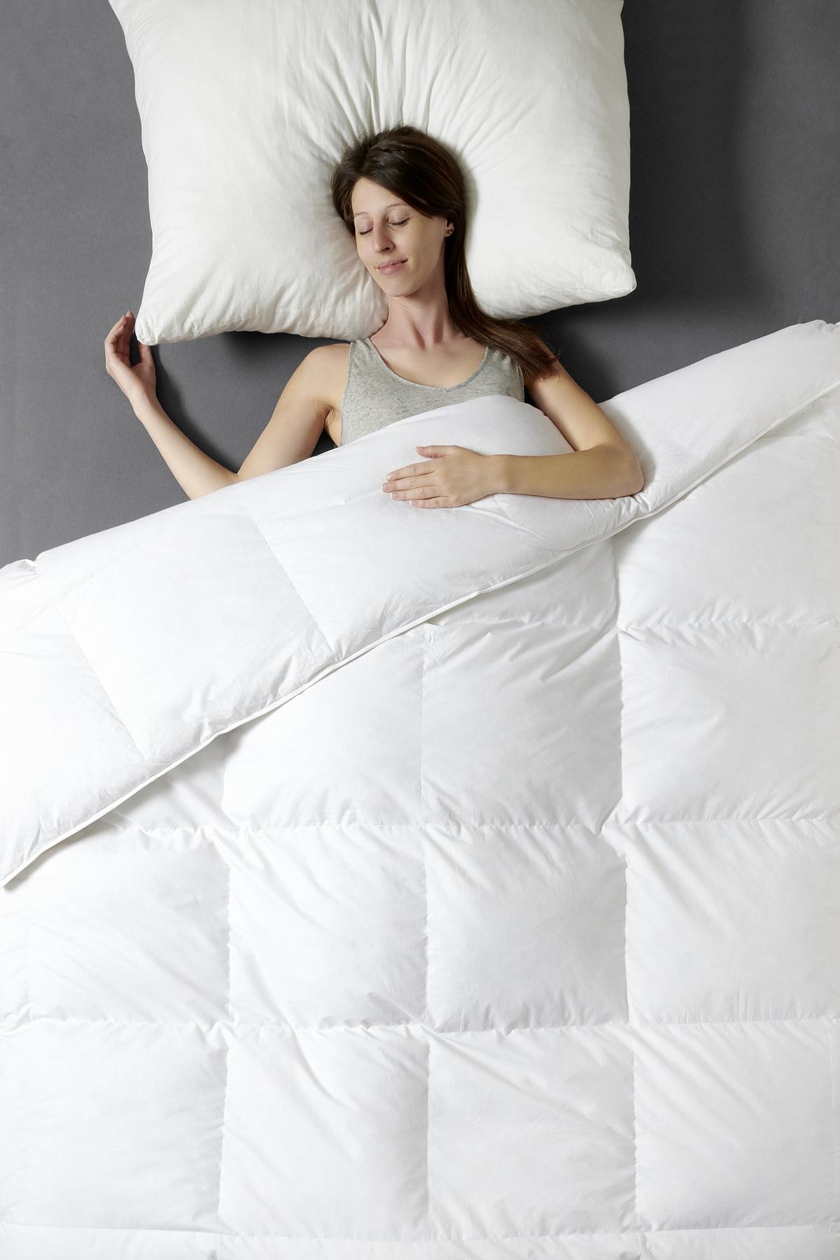 Pilotă din puf Mili XXL - alb, Konventionell, textil (200/220cm) - Premium Living