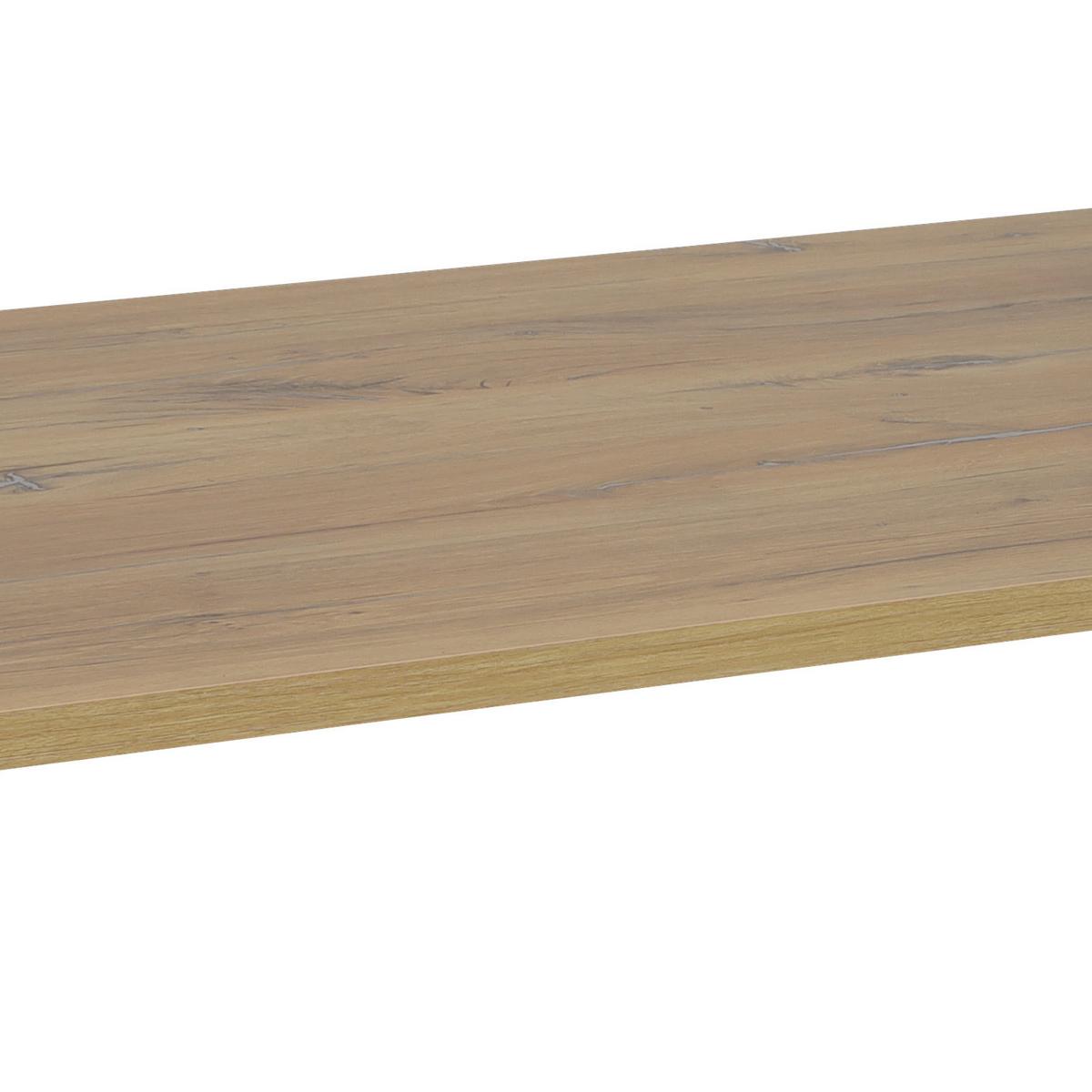 Jedilna Miza Oksana, Ca. 160 X 90 Cm - črna/barve hrasta, Moderno, kovina/leseni material (160/76/90cm)