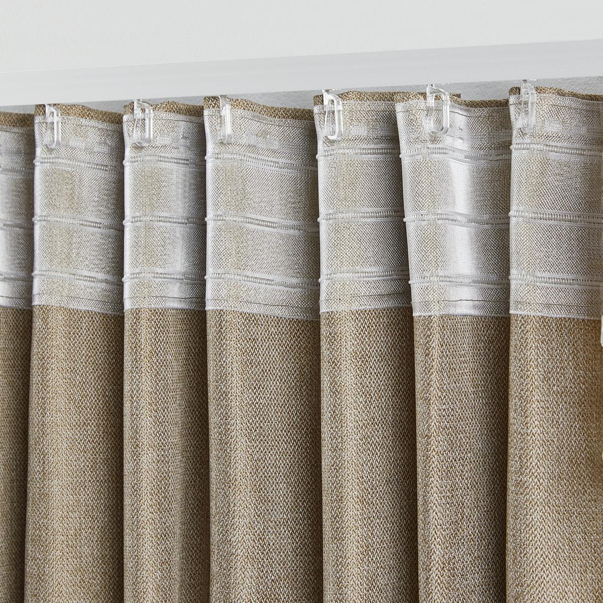 Fertigvorhang Andi ca. 140x245cm, 2 Stück - Beige, KONVENTIONELL, Textil (140/245cm) - Modern Living