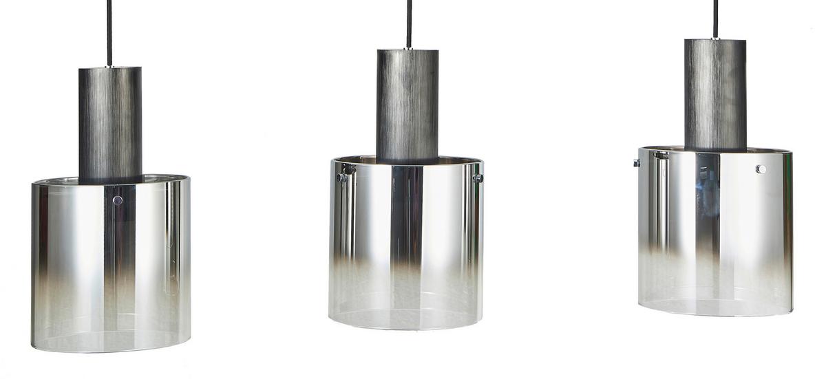 LAMPA WISZĄCA ALESUND - czarny, Design, metal/szkło (90/20/120cm) - Dieter Knoll