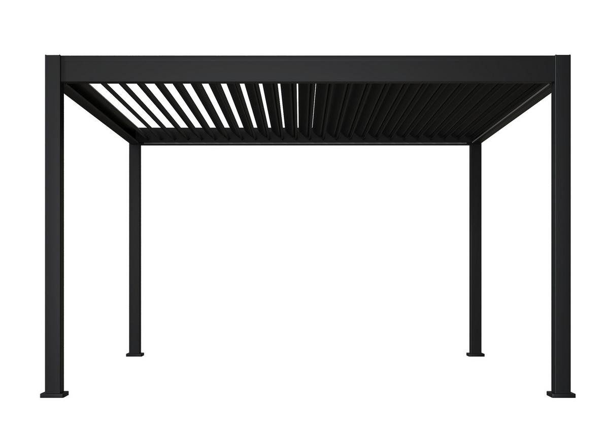 PERGOLA DELUXE 3,6X4M ANTHRAZIT - Anthrazit, Basics, Metall (360/255/400cm) - Gardenson