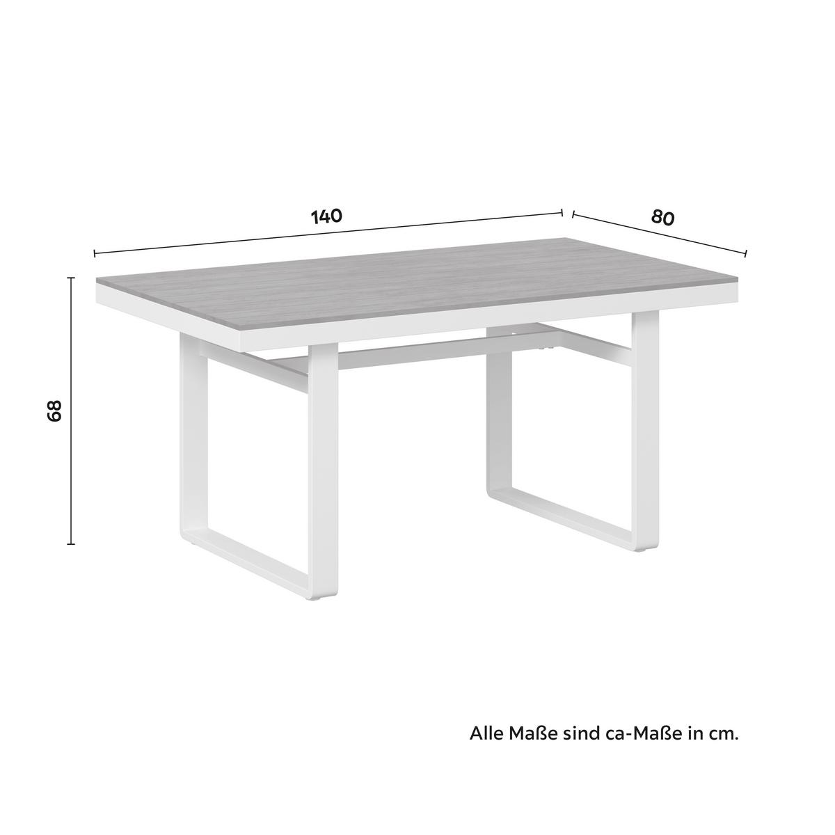 Kerti Étkezőgarnitúra Leandra - világosszürke/sötétszürke, Modern, műanyag/textil (288/253cm) - Bessagi Garden