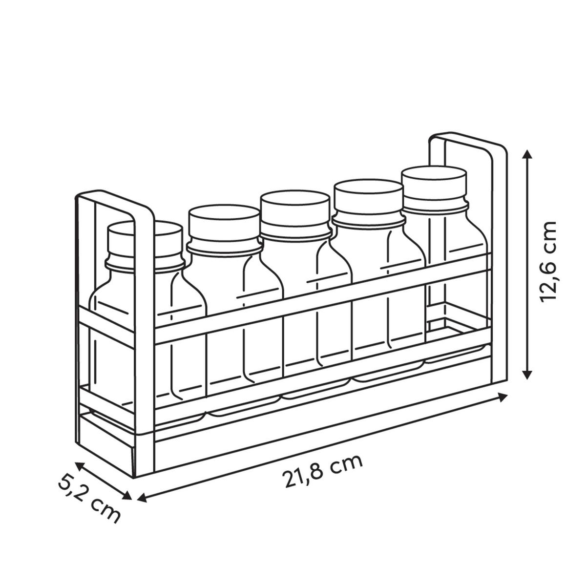 Set Staklenki Za Začine Yul - prozirno, Basics (21,8/5,2/12,6cm)