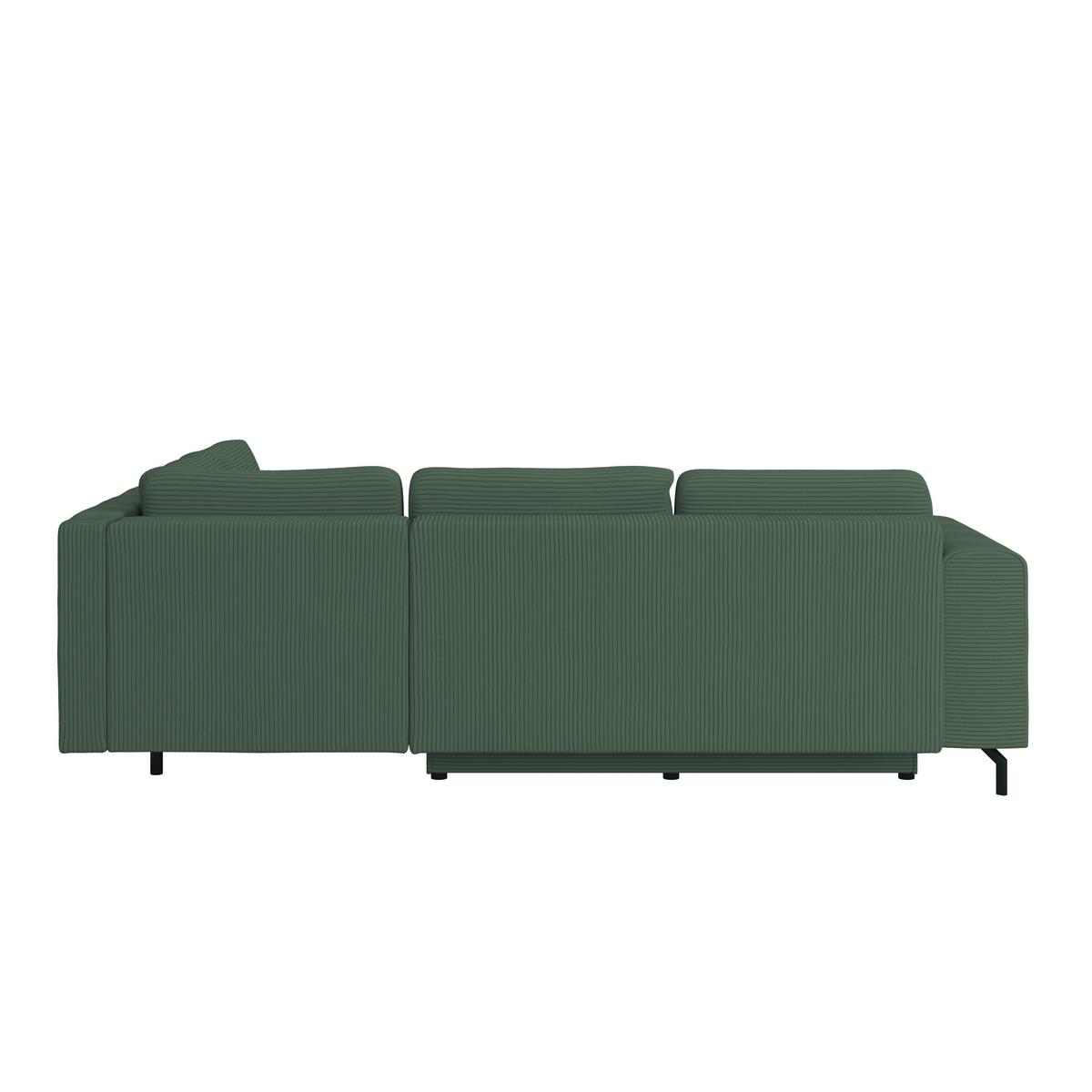 Colțar VENI - verde închis, Modern, textil (272/210cm) - Modern Living