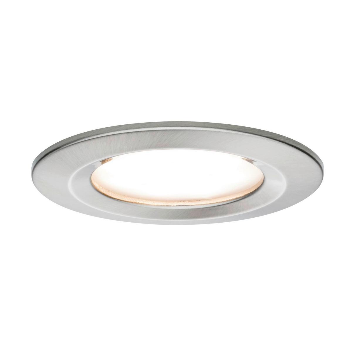 Deckenleuchte Nova max. 6,5 Watt, 3-teilig - Alufarben, Basics, Metall (8,4cm) - Paulmann