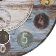 Wanduhr Moulin - Multicolor, MODERN, Holz/Papier (58cm) - Mömax modern living