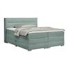 Boxspringbett Papilon Grün ca. 180x200cm - Zinkfarben/Grün, Konventionell, Holz/Holzwerkstoff (180/200cm) - Premium Living