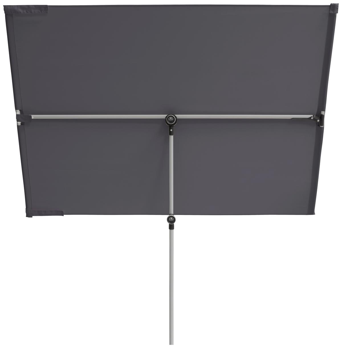 Sonnenschirm Active Balkonblende ca. 130x180cm - Anthrazit/Alufarben, Design, Textil/Metall (130/180cm) - KNIRPS