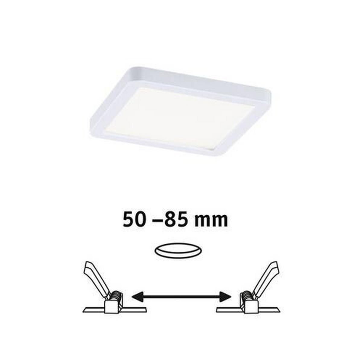 LED-Paneel Areo VariFit in Weiß max. 6,5 Watt - Weiß, Design, Kunststoff (11,8/11,8/5cm) - Paulmann