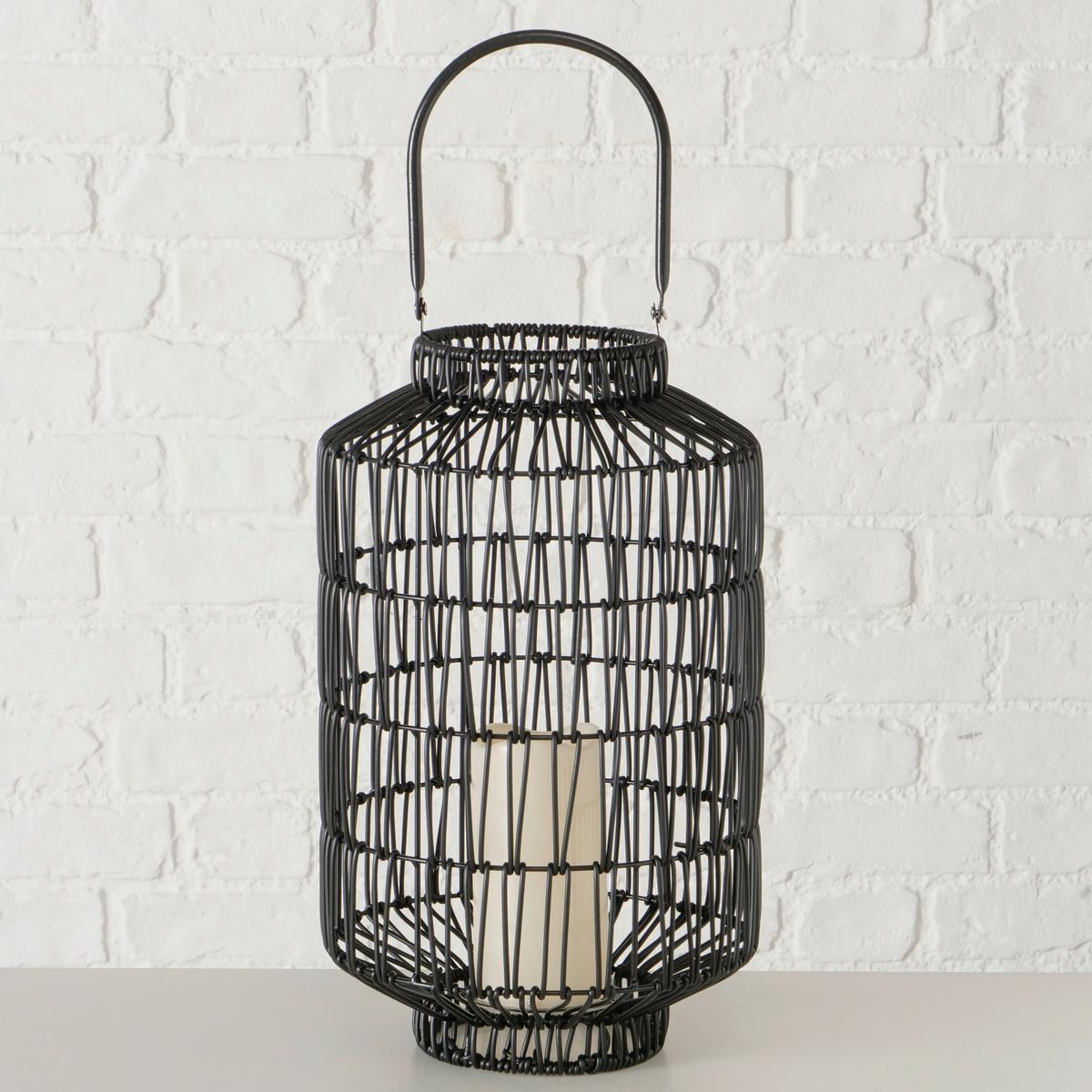 LED-Laterne Calista II Schwarz - Schwarz, MODERN, Kunststoff/Metall (24/42cm) - Mömax