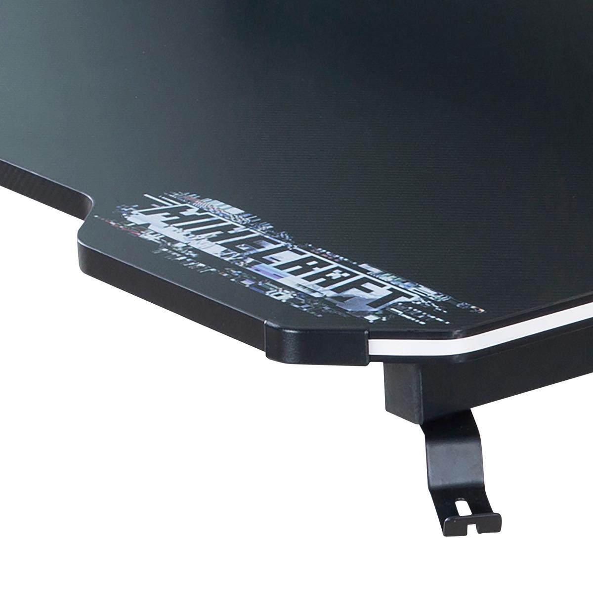 Gamingtisch Minecraft Schwarz - Schwarz, MODERN, Holzwerkstoff/Metall (120/60/89,5cm) - Minecraft