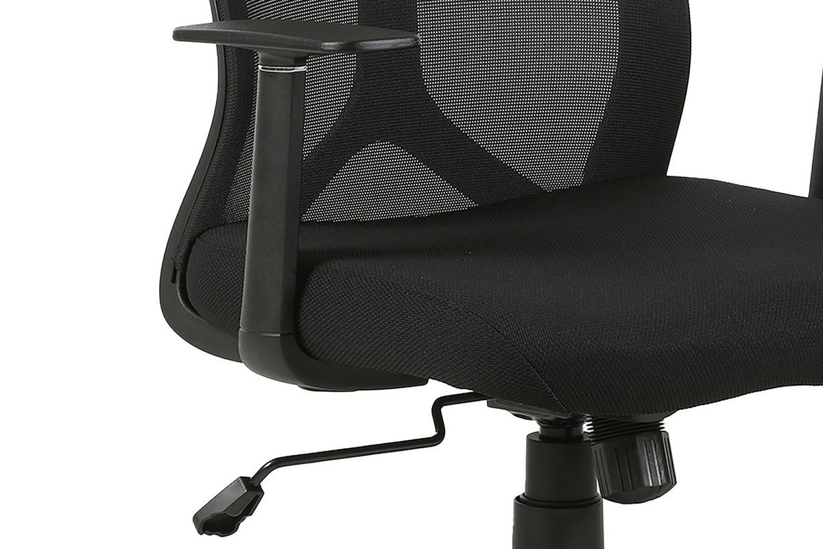 Drehstuhl Bone Schwarz - Schwarz, MODERN, Kunststoff/Textil (61,5/91/51,5cm) - MID.YOU