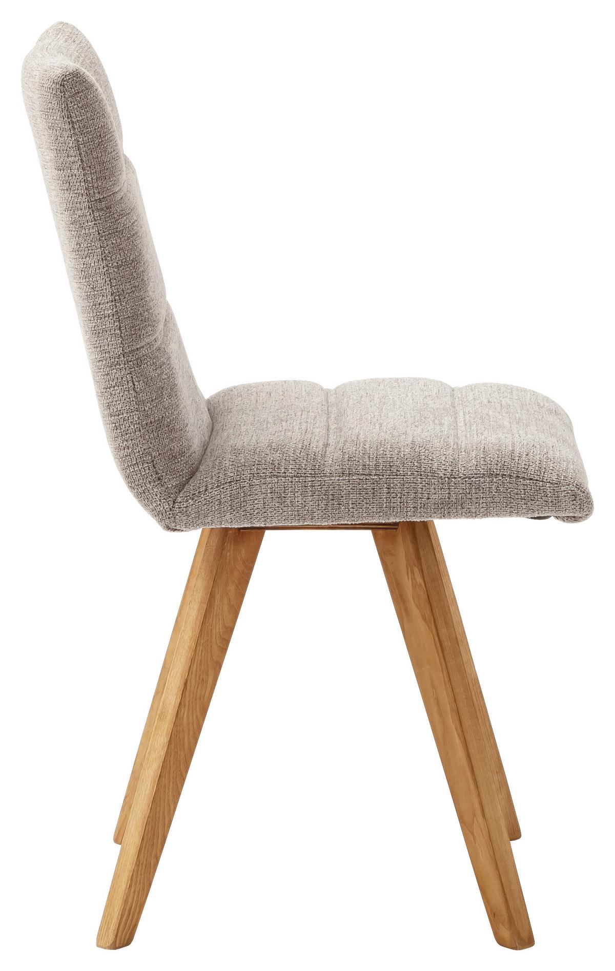 KRZESŁO CHENNAI - kolor dębowy/antracytowy, Design, drewno/tkanina (43/84/56cm) - Livetastic