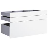 Set Predalov Unit Bele Barve - bela, Moderno, leseni material (91/50,3/47cm) - Based