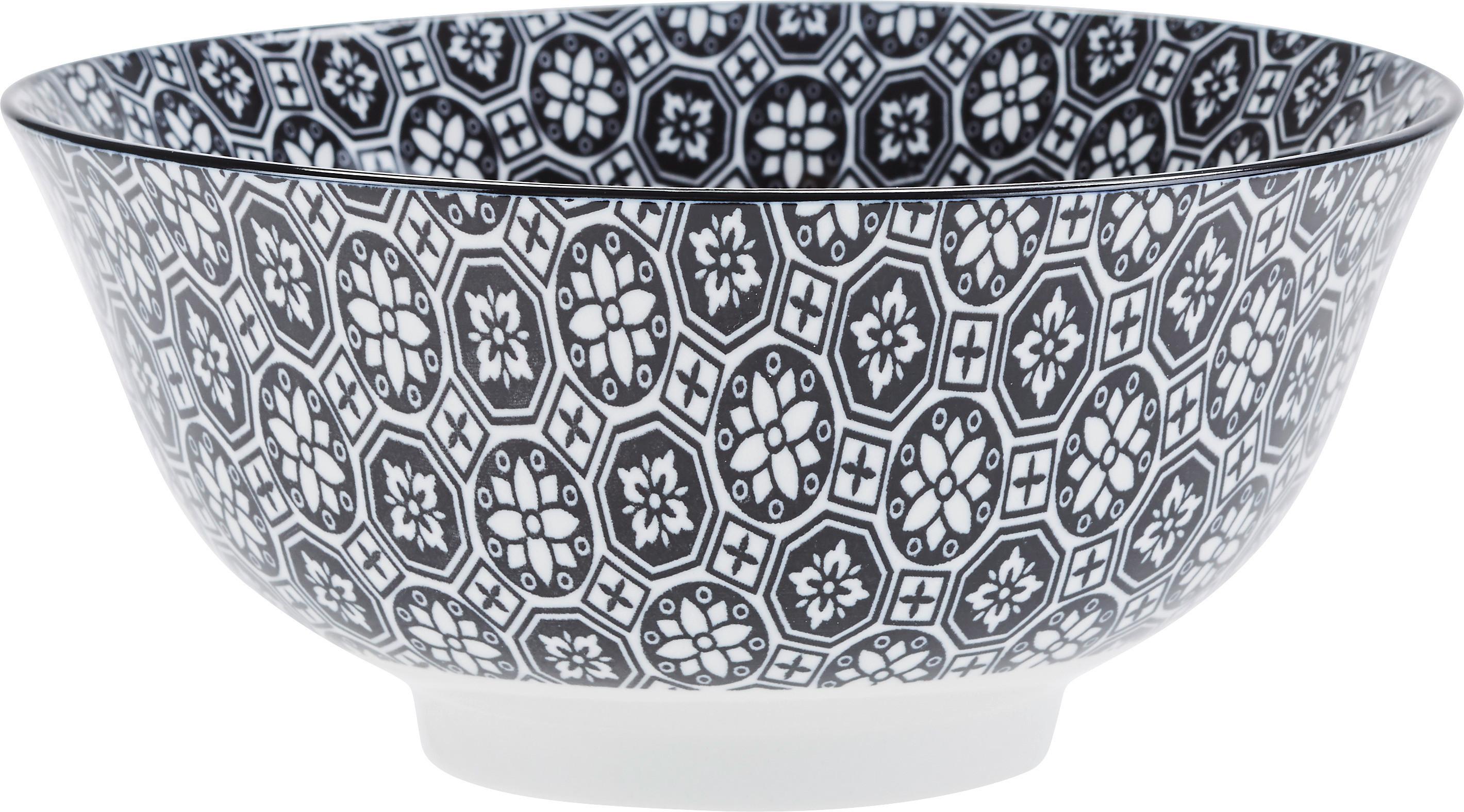 FRUKOSTSKÅL SHIVA -AKT- - vit/svart, Lifestyle, keramik (15,5/7,5cm) - Modern Living
