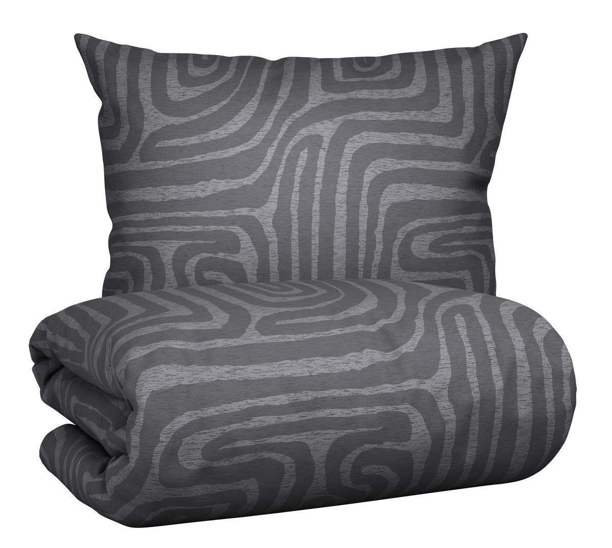 BETTWÄSCHESET LIAM - Grau, Modern, Textil (160/210cm) - Modern Living