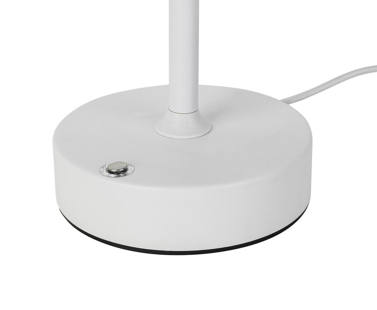 Akku-Tischleuchte Jumi Weiß matt max. 3 Watt - Weiß, MODERN, Kunststoff (12/20cm) - Mömax