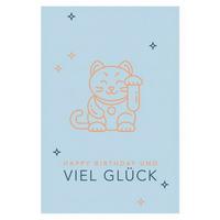 Glückwunschkarte Kupfergold Multicolor - Multicolor, Basics, Papier (24/17,5cm)