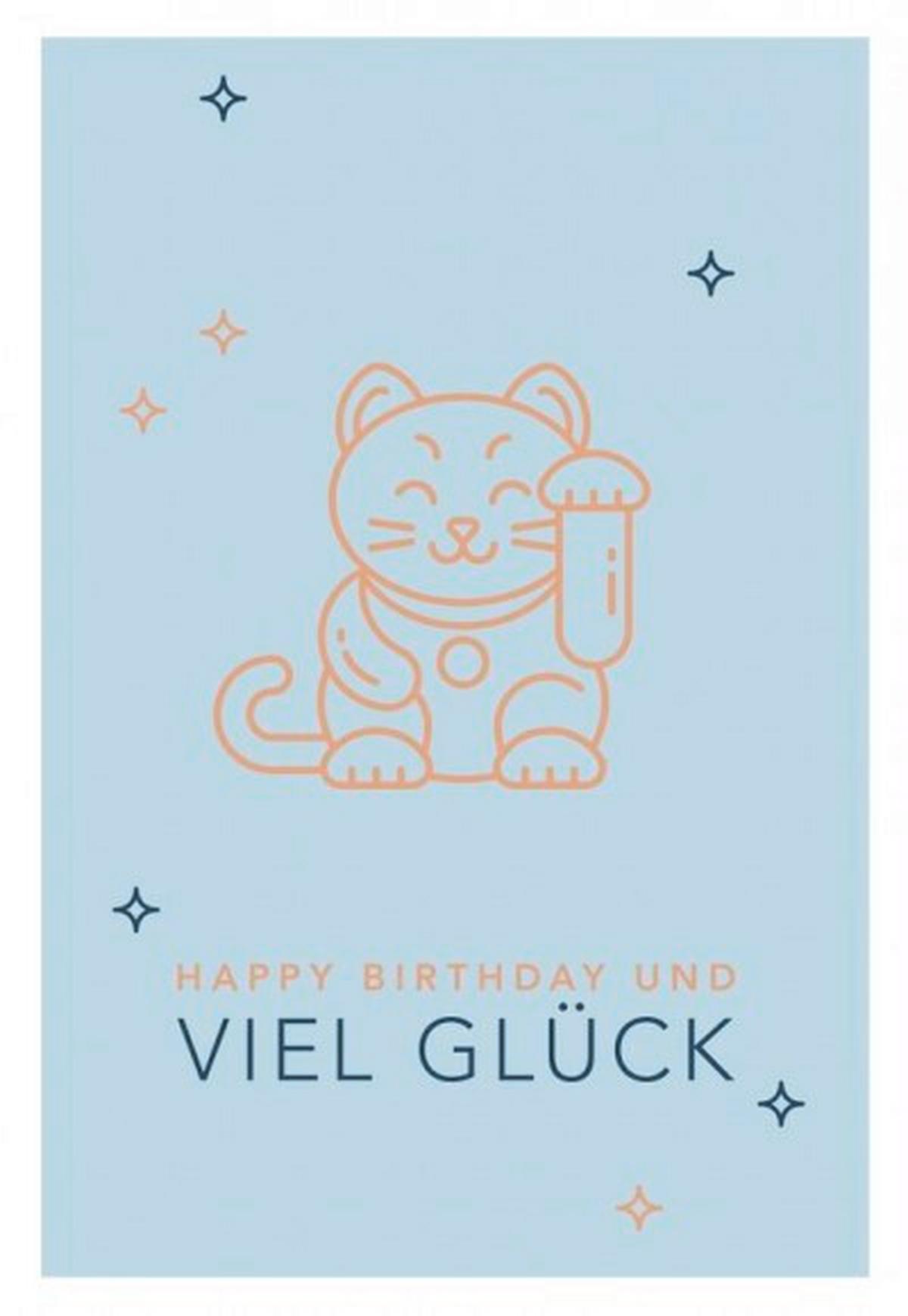 Glückwunschkarte Kupfergold Multicolor - Multicolor, Basics, Papier (24/17,5cm)