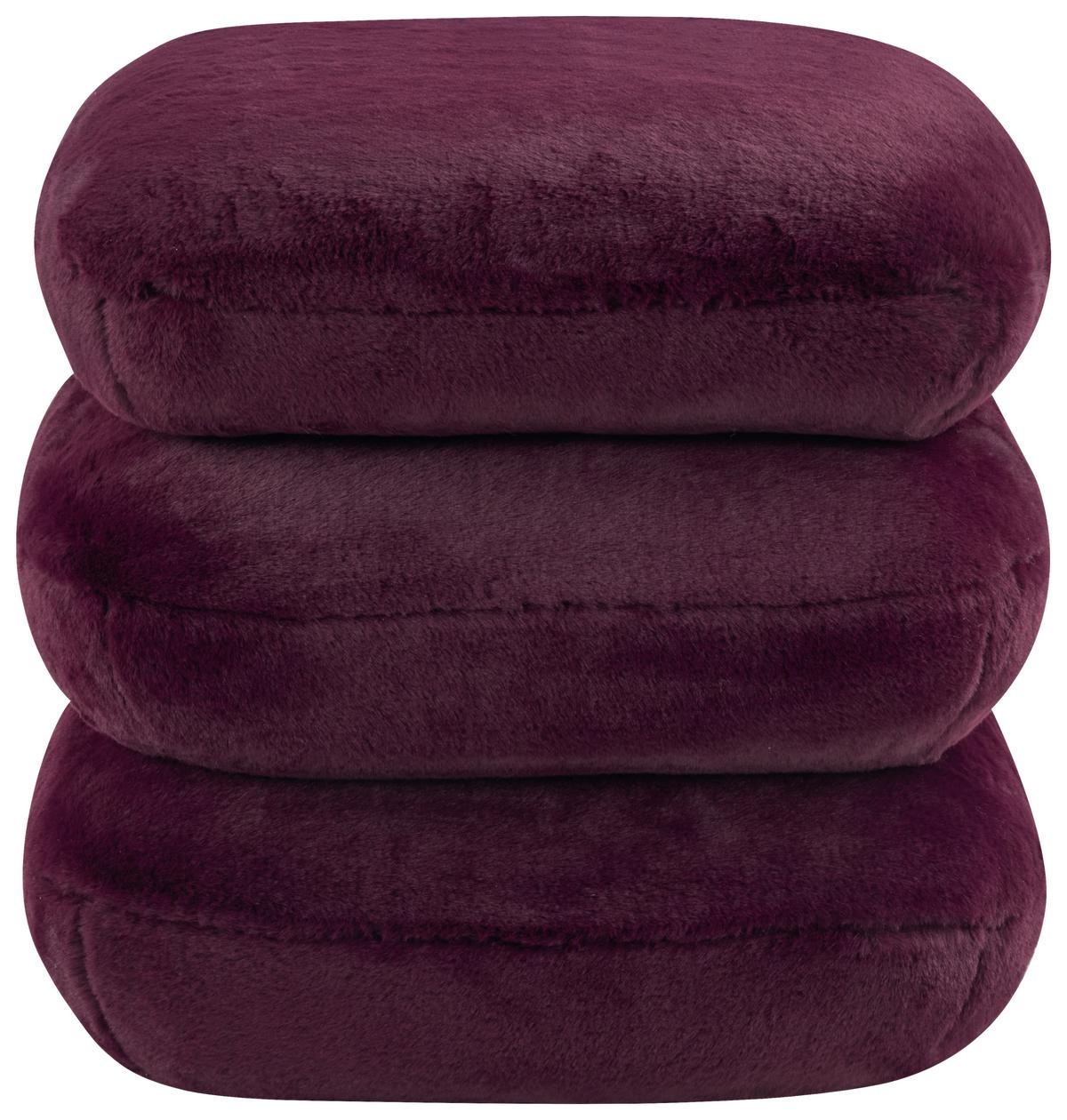 Tabure Vicky - bordo, Moderno, drvo/metal (54/54/44cm) - Premium Living