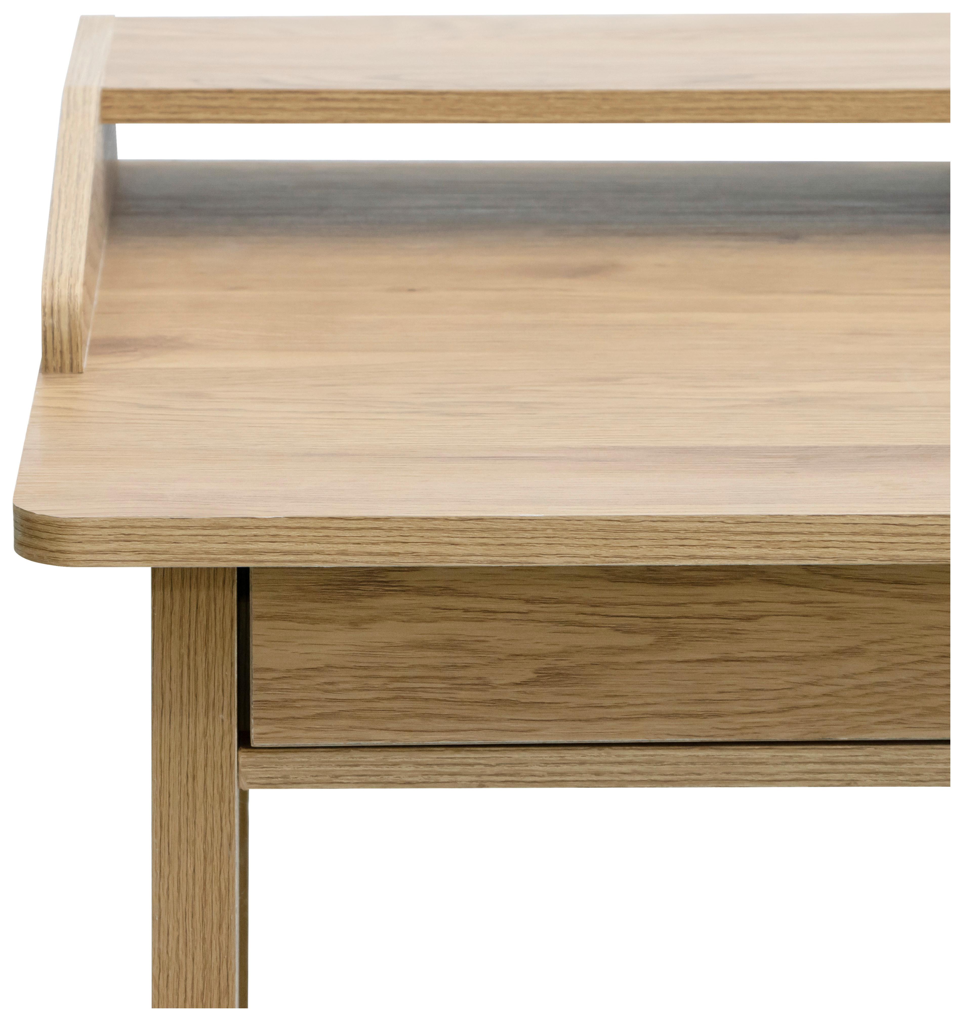 SKRIVBORD EDDY - ekfärgad, Design, trämaterial/trä (120/60/81.5cm) - Mömax
