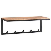 Stenski Obešalnik Wl6.354 - barve akacije, Moderno, kovina/les (70/27/30cm) - MID.YOU
