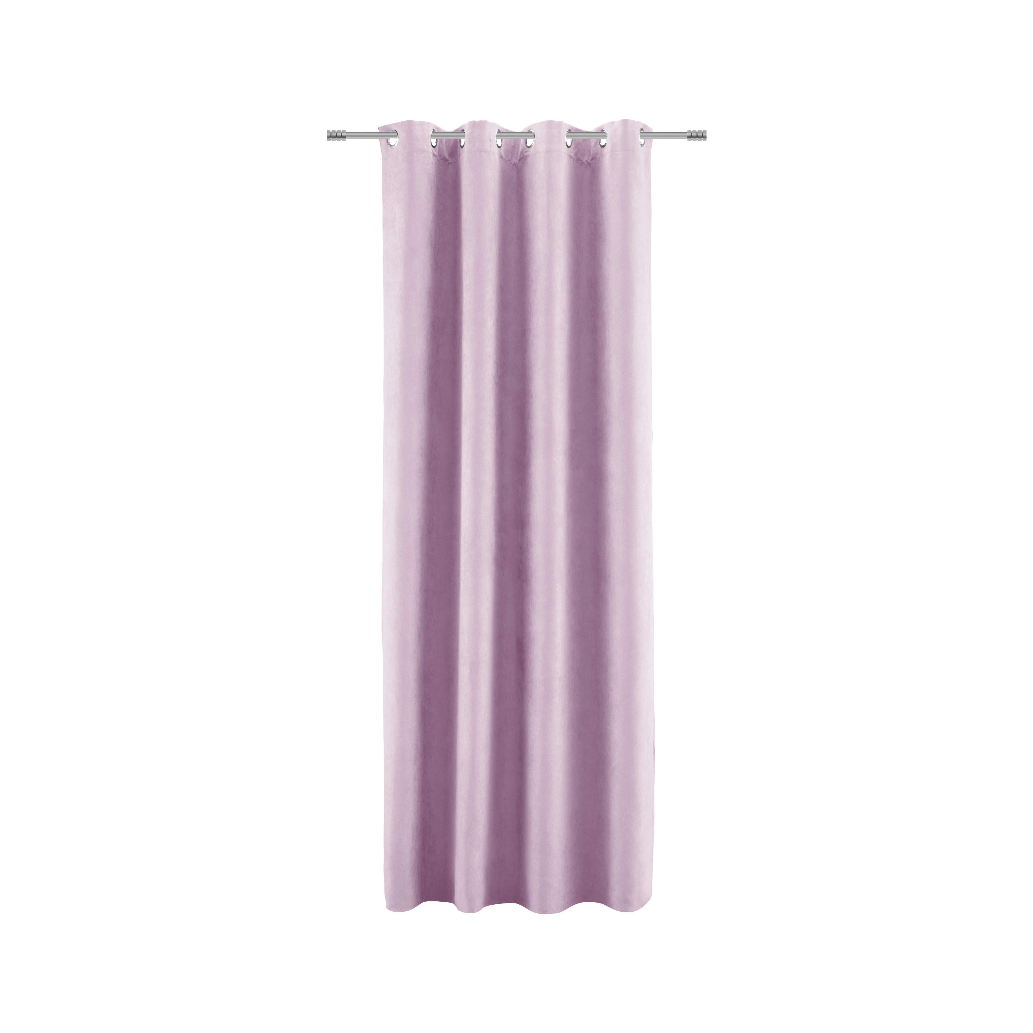 FERTIGVORHANG Velours, ca. 140x245cm - Flieder, Konventionell, Textil (140/245cm) - Modern Living