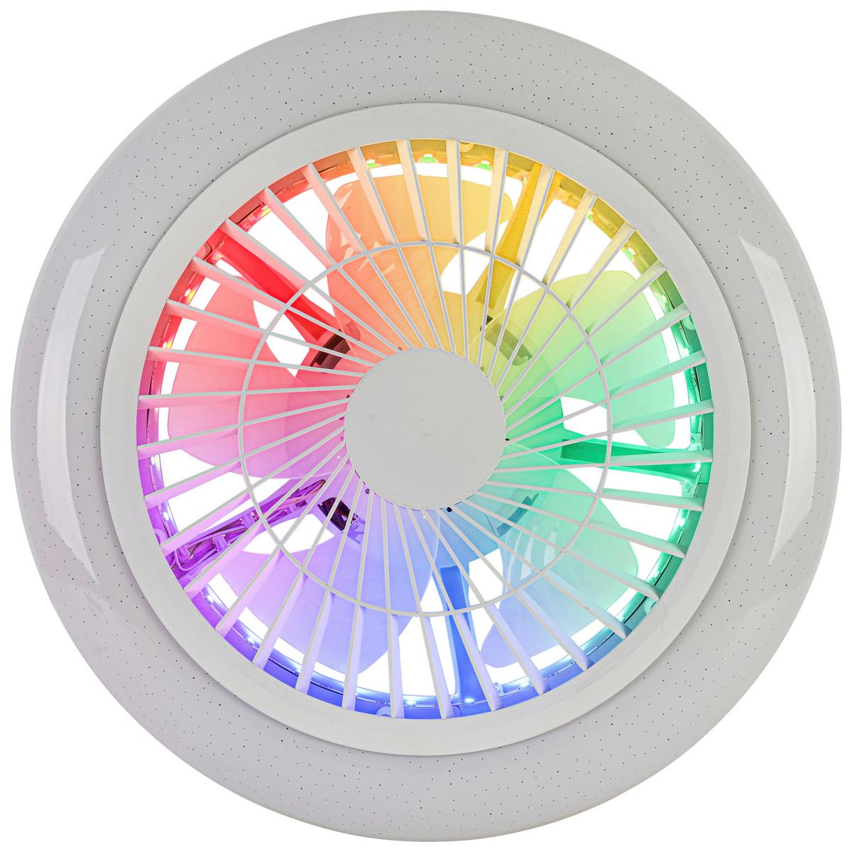 LED-Deckenleuchte Vin max. 30W + 5W RGB-LED - Weiss, Konventionell, Kunststoff/Metall (46/16cm) - Modern Living