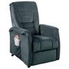 Relaxsessel Harry Dunkelblau Velours - Schwarz/Braun, Design, Kunststoff/Textil (77/107/88cm) - Livetastic
