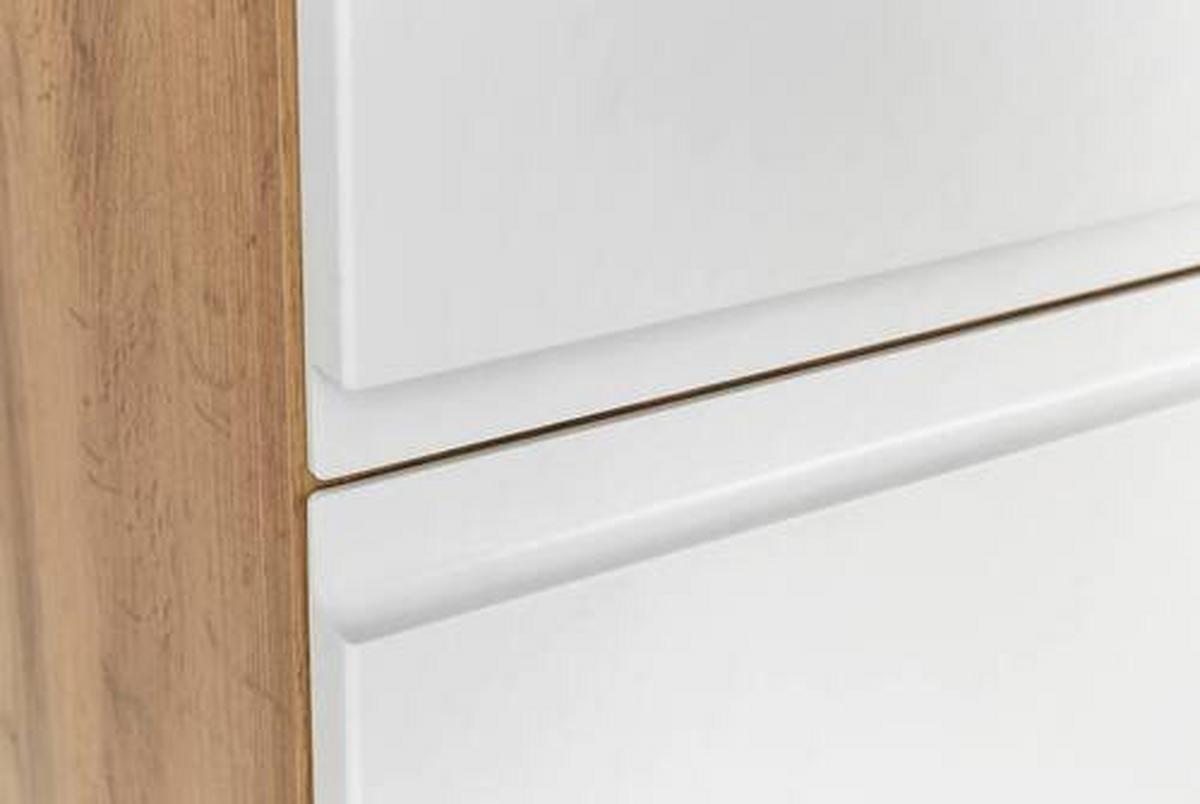 Hochschrank Varese ca. 65x180 cm Weiß/Eiche - Eiche Wotan/Weiß, MODERN, Holzwerkstoff (65/180/35cm) - Held