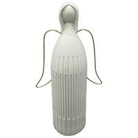 Dekorativni Anđeo Mary -Paz- - bijela, Konvencionalno, keramika (5/15cm) - Modern Living