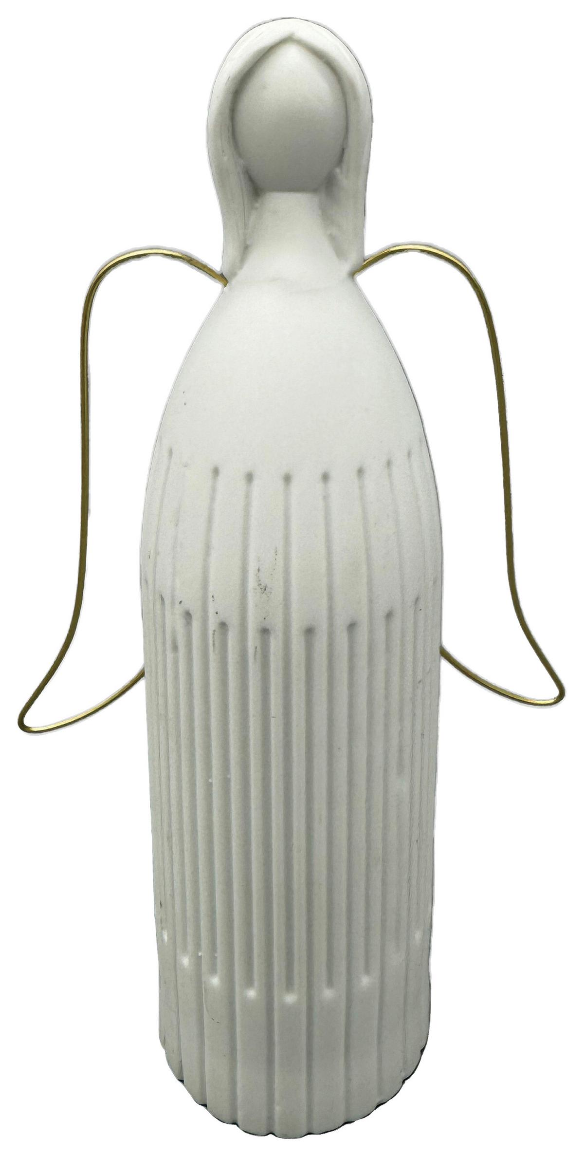 Dekorativni Anđeo Mary -Paz- - bijela, Konvencionalno, keramika (5/15cm) - Modern Living