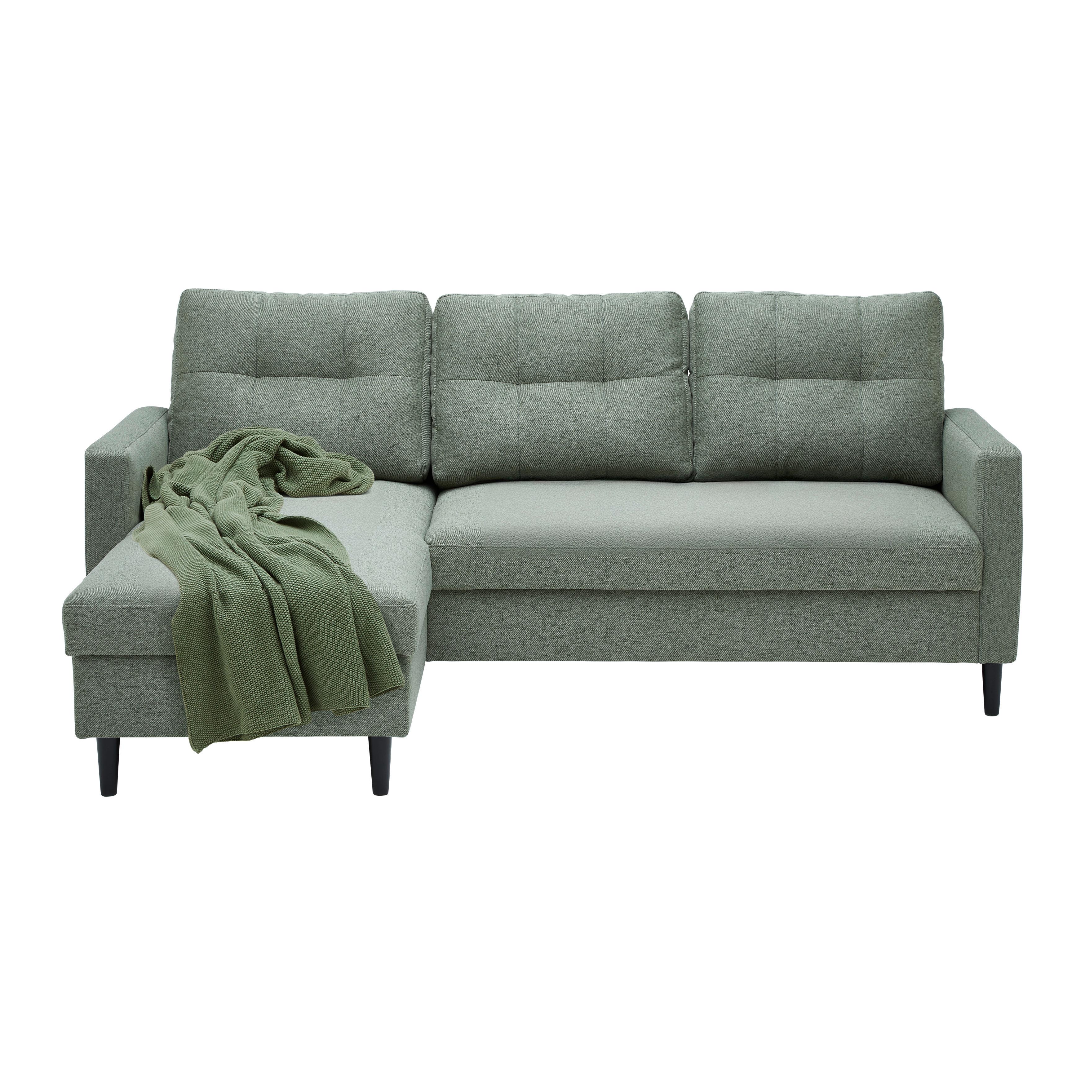 Sedežna Garnitura Bergen, Zelene Barve - metino zelena, Moderno, kovina/tekstil (192/82/138cm)