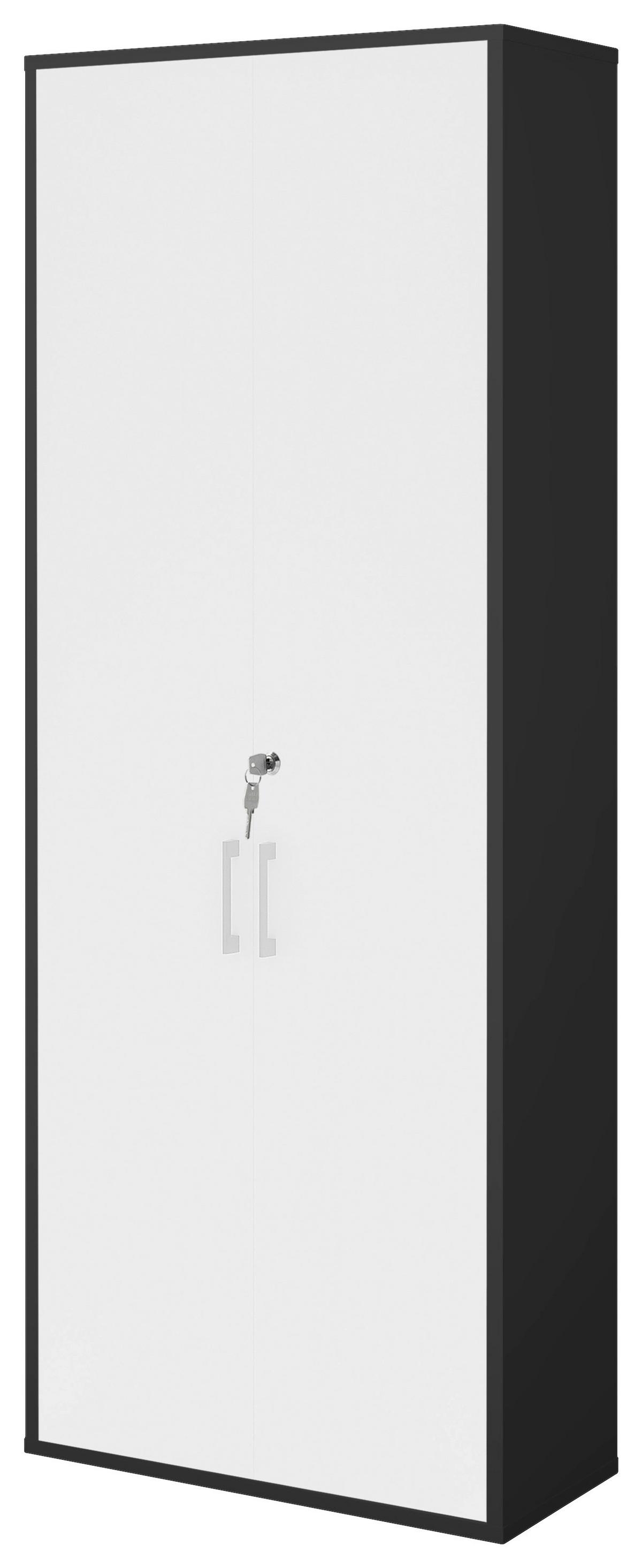 Türenset Big Profi Office - Weiss/Alufarben, Modern, Holzwerkstoff/Metall (77/211/40cm) - Mömax