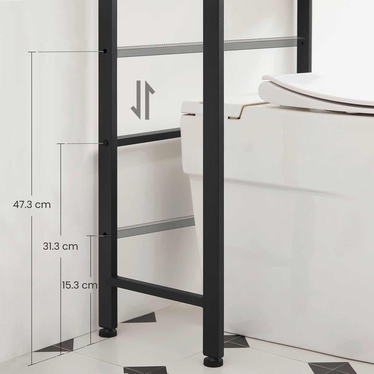 WASCHMASCHINENSCHRANK BTS002B01V1 - Schwarz/Braun, Trend, Holzwerkstoff/Kunststoff (63/165/25cm) - MID.YOU