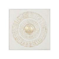 Decorațiune de perete cca. 90x90 cm Golden Eye - alb/auriu, Modern, metal (90/3/90cm) - Mömax