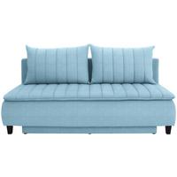 Canapea Boxspring MARINO - albastru deschis, Modern, textil (208/102/96cm) - Luca Bessoni