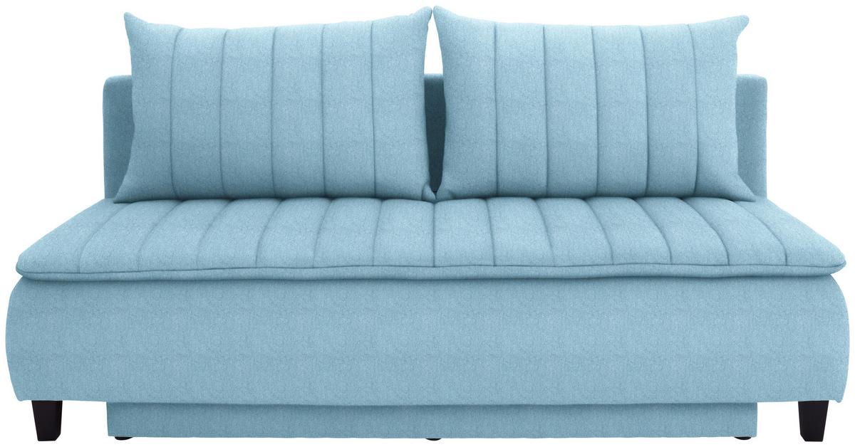 Canapea Boxspring MARINO - albastru deschis, Modern, textil (208/102/96cm) - Luca Bessoni