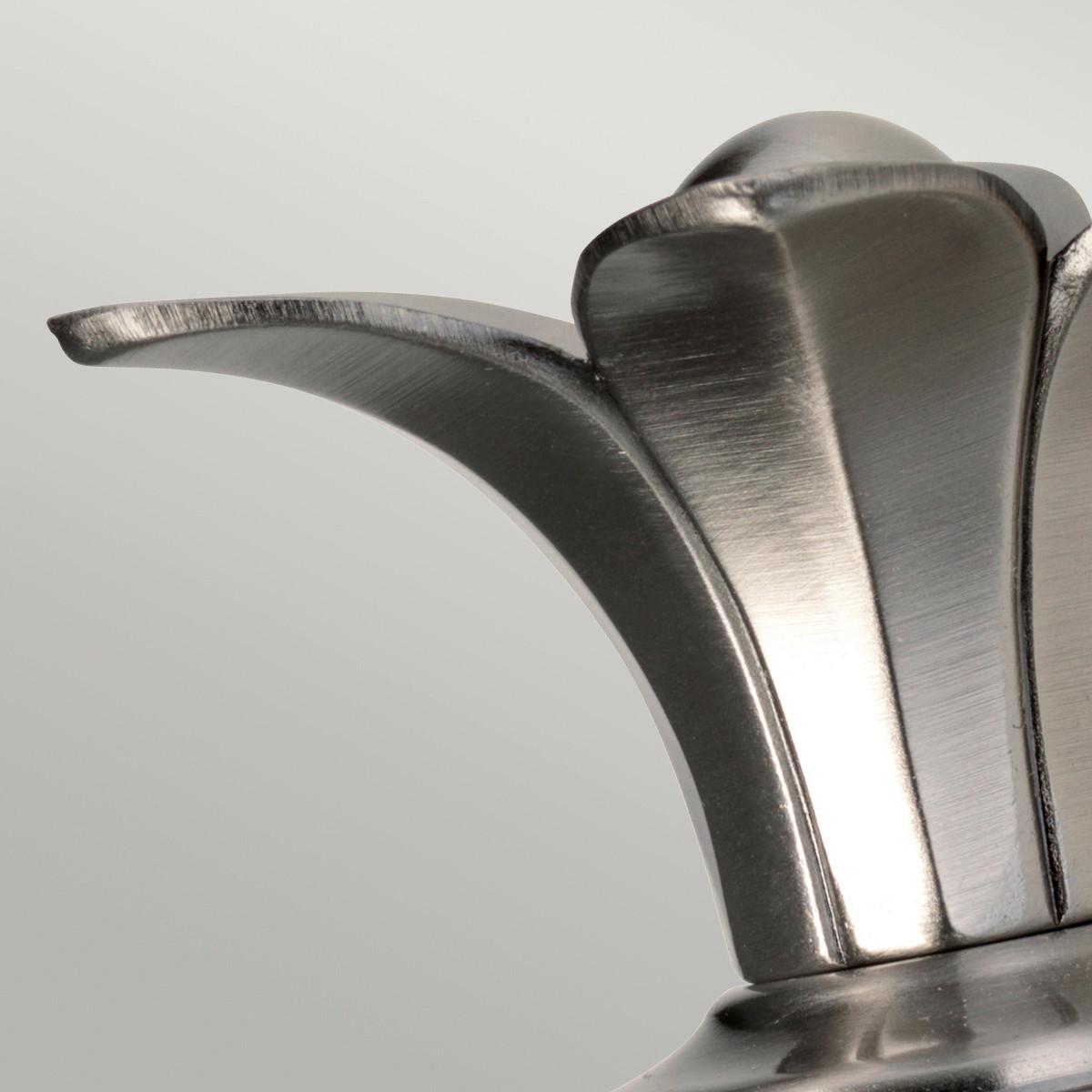 Fürdőszobai Falilámpa Hk-Plant-Bath-Pl - nikkelszínű, Lifestyle, üveg/fém (22/12,4/16.5cm) - Elstead Lighting