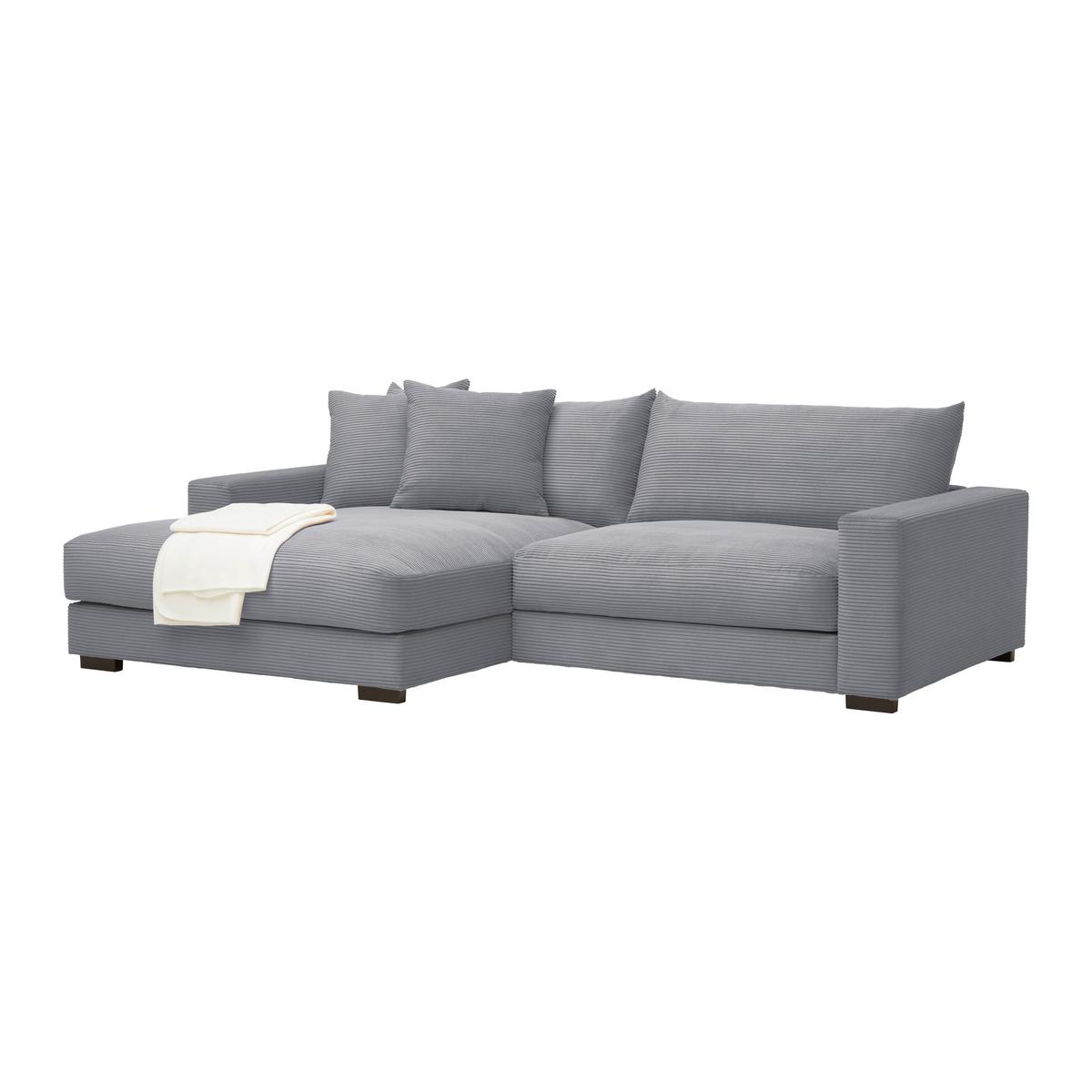 Kutna Garnitura Pedro - siva, Moderno, tekstil (180/83/265cm) - Mömax