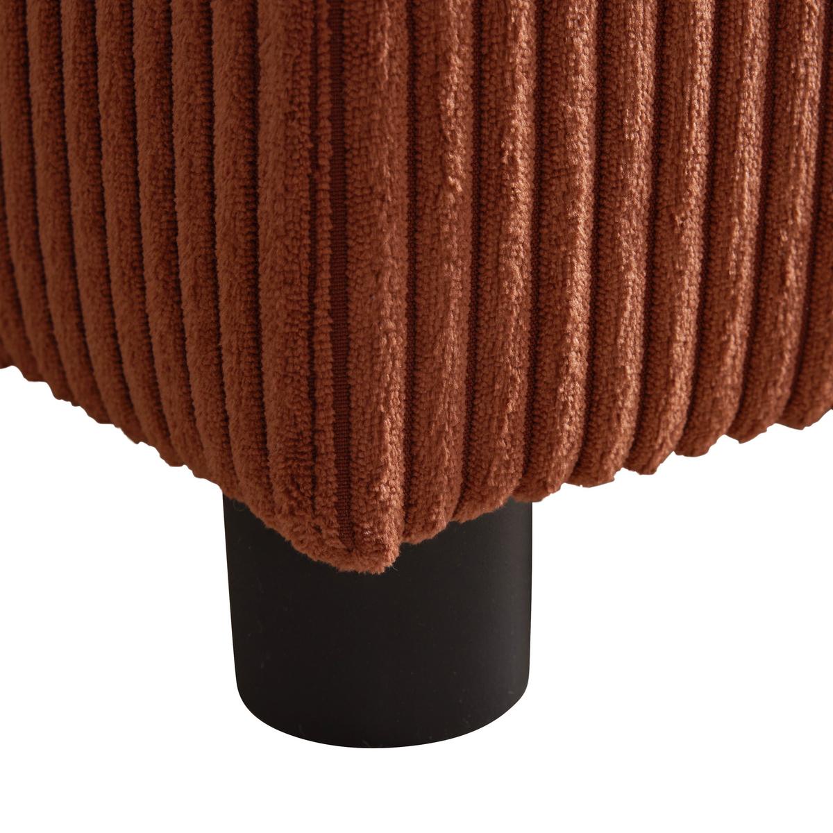 Sarokkanapé Martina - terrakotta, Modern, faalapú anyag/textil (146/276/204cm) - Mömax