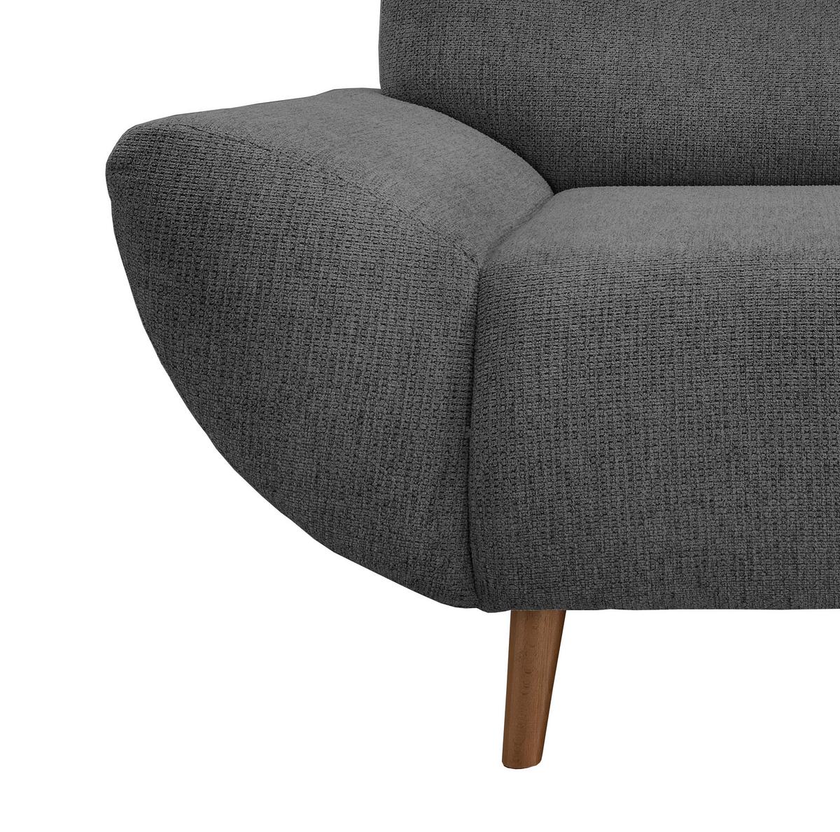 Sessel Drago Anthrazit Chenille - Wildeiche/Anthrazit, MODERN, Holz/Textil (111/81/90cm) - MID.YOU