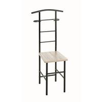 Kleiderständer In Schwarz/eichefarben - Schwarz/Eiche San Remo, Modern, Holzwerkstoff/Metall (46/109/46cm) - Mömax